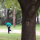 A scene from video footage showing North Charleston, S.C., Police Officer Michael Slager shooting Walter L. Scott on April 4, 2015
Screenshot